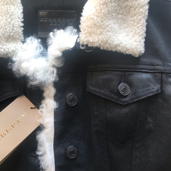 Burberry Brit Black Pocklington Shearling Jean Jkt - Picture 6 of 7